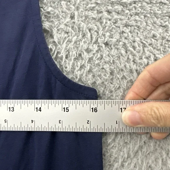 NWOT Lilly Pulitzer Malone Maxi Dress Tiered Navy Blue Preppy Cotton Women Small - Picture 5 of 9